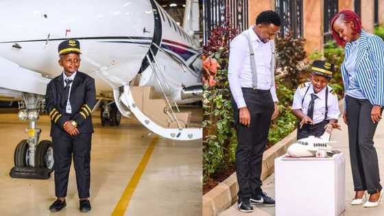 Sky's the limit: Parents hold aircraft-themed 7th birthday party for son aspiring to be a pilot
