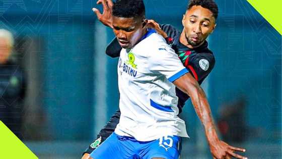 Bafana Bafana star sees red as Sundowns struggle against AS FAR Rabat