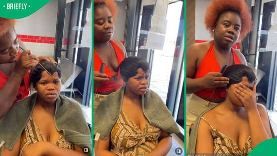 "We're calling the police": Mzansi reacts after Hairstylist 'botched' client's hair