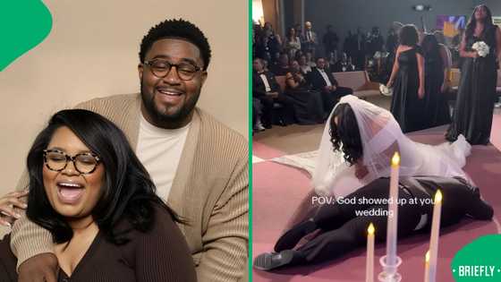 "The kingdom is winning": Bride and groom moved by the holy spirit during their wedding, SA divided