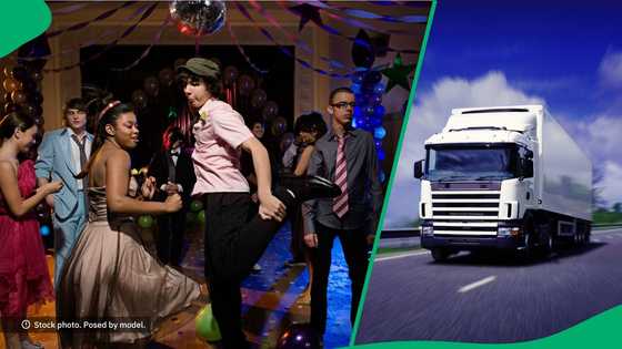 A matric dance learner stunned fellow pupils with a grand truck entrance in South Africa
