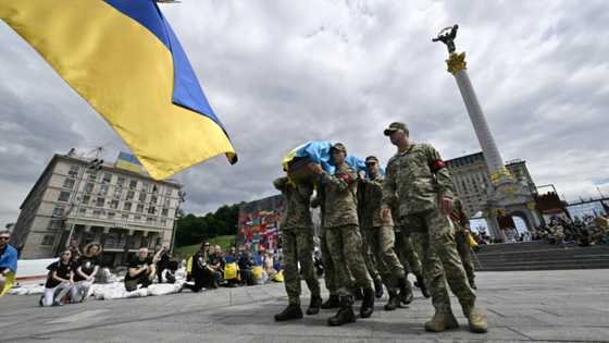 Ukraine's fallen honoured in Kyiv memorial
