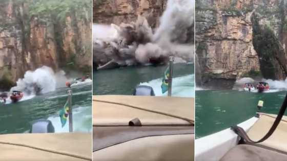 Rock formation collapses during boat ride in Brazil, at least 6 confirmed dead