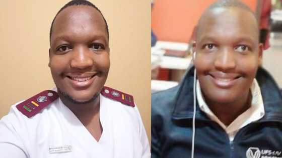South African nurse proudly celebrates his very 1st day on the job
