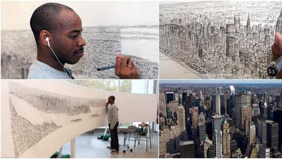 Throwback: Autistic artist drew New York City skyline from memory after 20 minute helicopter ride