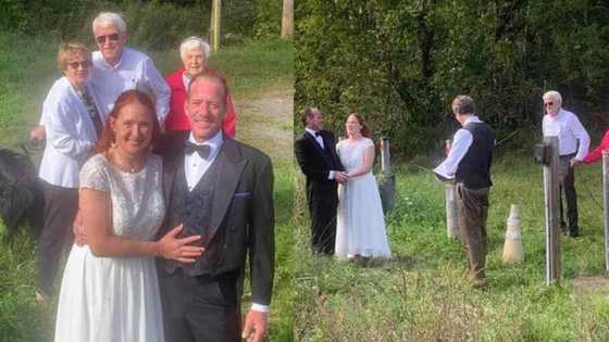 Couple get married at border of 2 countries to include bride’s family