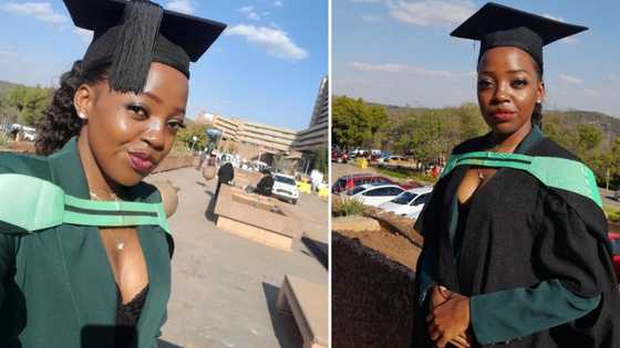 Babe shares news of accounting graduation from Unisa online, has SA peeps wowed
