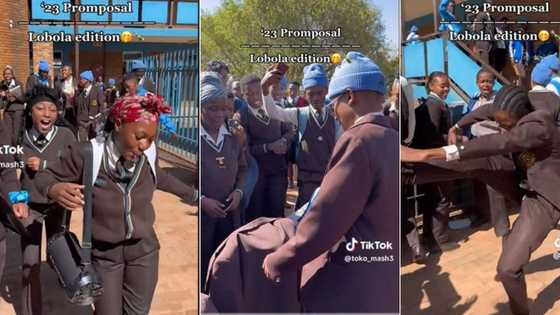 Lobola themed matric dance proposal at Birchleigh Highschool gets 1M views, ama2k's traditional promposal goes TikTok viral