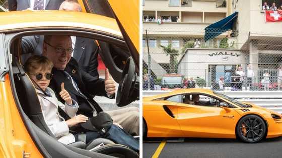 McLaren's latest supercar the Artura does a lap of the Monaco GP circuit