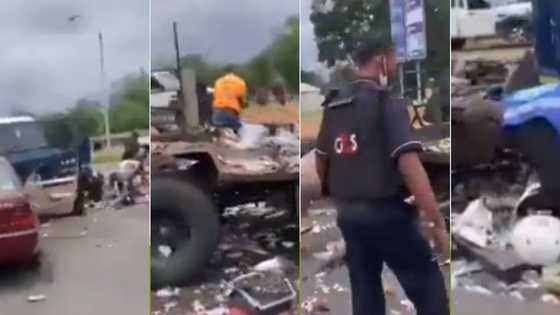 “So sad”: Mzansi reacts to video of people looting cash from bombed CIT van in Rustenburg