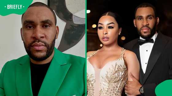 Kudzai Mushonga and his alleged new bae's photo trends as SA mentions Khanyi Mbau