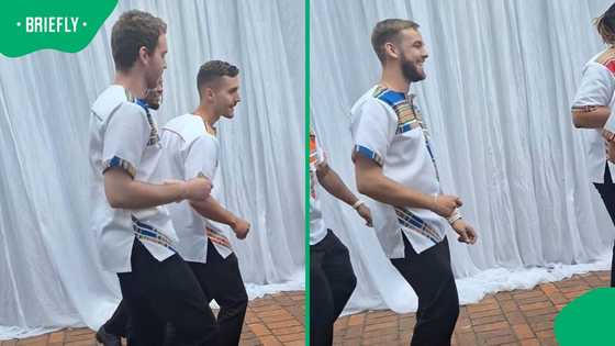 “They nailed it?”: Mzansi reacts to groomsmen’s awkward wedding dance in viral video