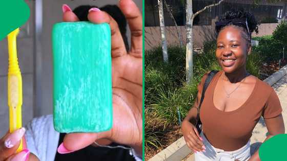 "What if it rains?": Lady shares hack for best edges using Sunlight soap, SA sceptical