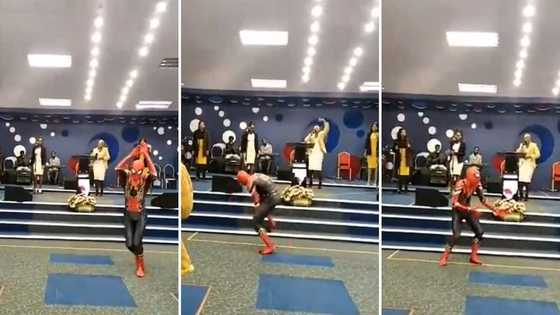 Come as you are: Viral video of an enthusiastic Spiderman dancing in church causes a stir online