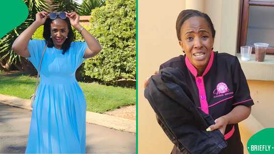 "Thank you for the classes": Mbali Nhlapho shares a hack to restore faded black clothes, SA wowed