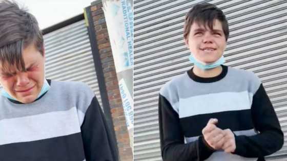 BI Phakathi renders young man to tears in emotional clip, followers left with lumps in their throats