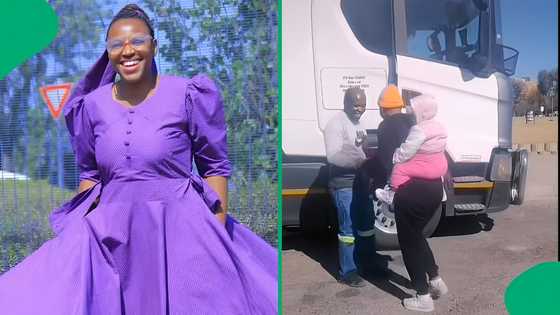 “I like this”: Mzansi peeps melted by woman’s heartwarming gesture for truck driver bae