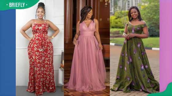 50+ long and stylish A-shape gown styles for women (2024)