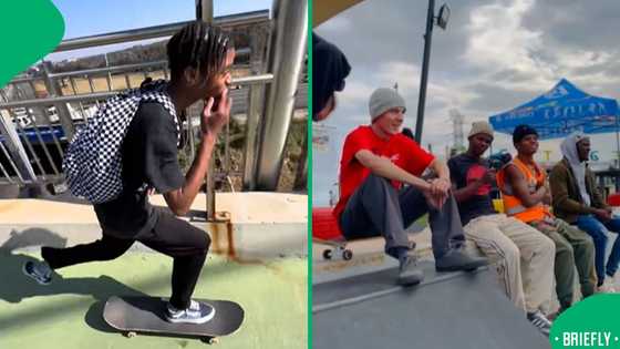 A group of Soweto boys transformed the street into their playground as they skated behind a rubbish truck