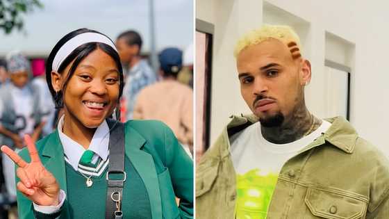 Naledi Aphiwe to reportedly open for Chris Brown, netizens react: "She's having a nice December"