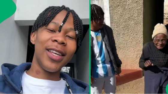 Young man and 97-year-old gogo wow Mzansi with a heartwarming dance in a video