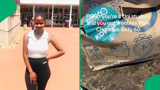 "Thank you, Checkers": Grateful university student gifted bag of freebies from supermarket