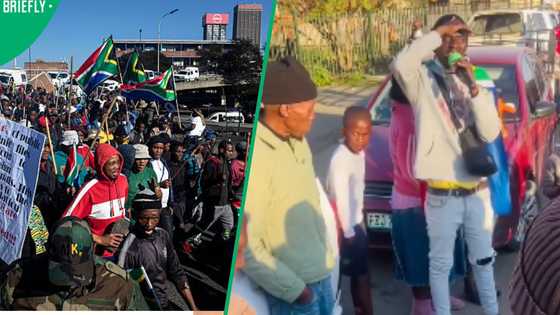 Protester's remarks about SA women with foreign partners leave Mzansi divided
