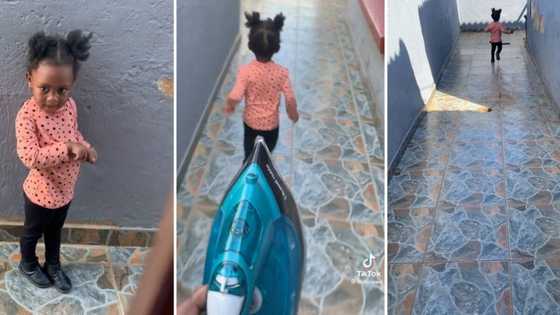 Toddler runs for her life fearing angry mom with hot iron