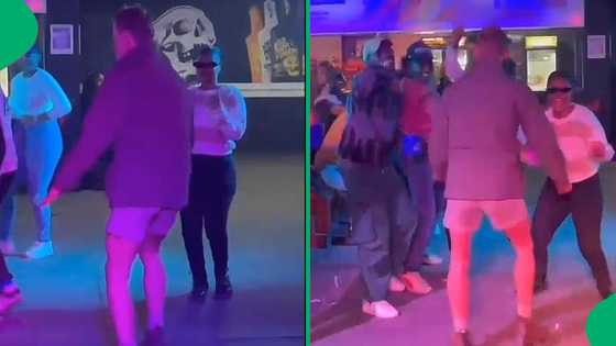 White man's hilarious dance moves at groove leave Mzansi cracking up: "It’s the drip for me"
