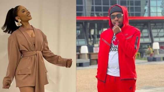 Thuli Phongolo rubbishes rumours she's dating Mr JazziQ after their trending pic