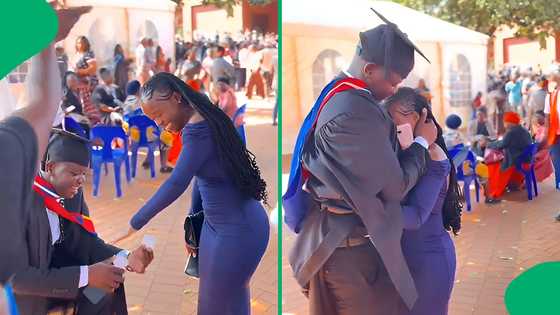 "This is memorable": Man proposes to his girlfriend on his graduation day, SA moved