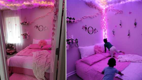 "Looks like Heaven": Peeps love little girl's pretty pink bedroom decorated by mom