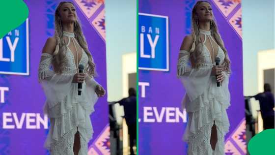"Bring our nation together": Anlia Etzebeth singing the national anthem wows Durban July crowd