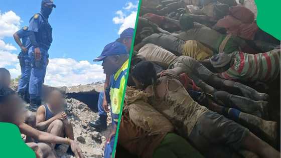 SAPS and SANDF crack down on illegal miners, 225 people forced to the surface due to starvation