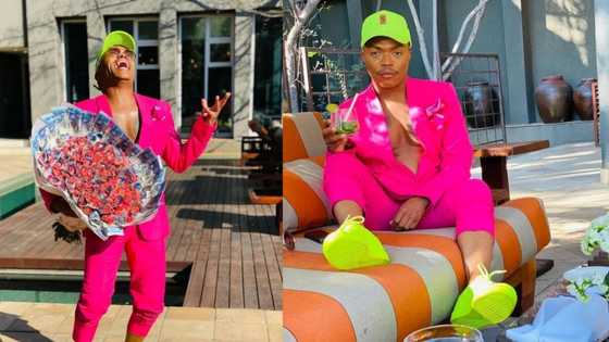 Somizi celebrates Spring Day with R12 000 bouquet and iPhone