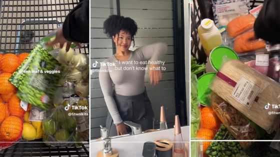 Gorgeous woman shares healthy Woolies grocery haul in TikTok video, Mzansi has jokes: "R10 million"