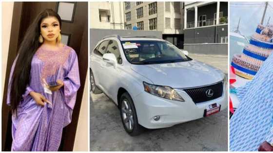 Bobrisky surprises father with a Lexus SUV on his birthday in trending video