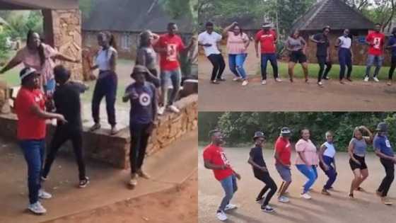 Siblings take on 'Nkao Tempela' challenge in lit clip, peeps love their infectious energy