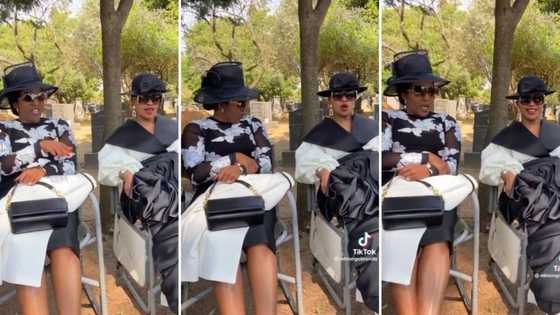Sindi Dlathu and Brenda Mhlongo sing funny song at Zolani's funeral in TikTok video: "I want my tears back"