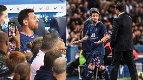 Lionel Messi snubs Pochettino handshake after being subbed off during PSG clash