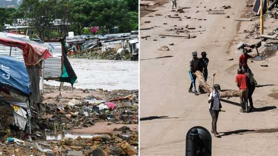 KZN floods: Durban M19 blocked by protestors burning tyres after they were removed from temporary housing