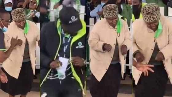 “Dlala gogo”: Mzansi wowed by granny dancing during political rally in Jozi