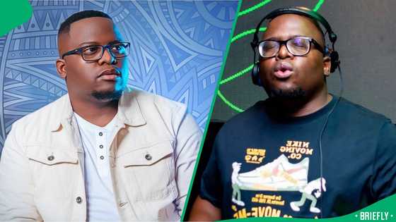 Former 'Kaya 959' presenter Sol Phenduka reacts to meeting his lookalike