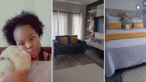 Grateful wife excitedly shows off home hubby bought for her birthday, SA impressed