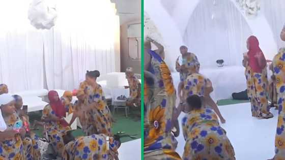 African women twerking in traditional attire in a video amuse the online community