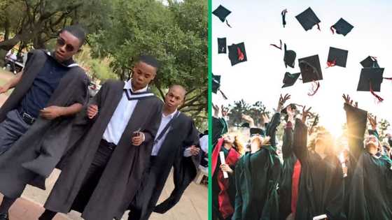 TikTok video captures graduates rocking Tshwala bami challenge, netizens proud