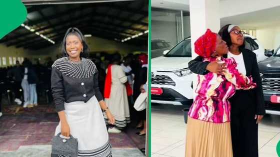 Maths teacher's heartwarming video of buying her first car in cash, leaves SA in awe