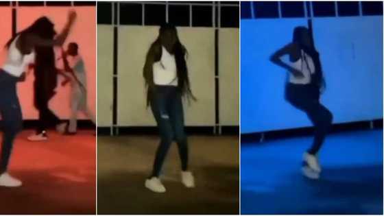 She's on fire: Lady displays amazing dancing skills with fast legwork that get people screaming in cute video