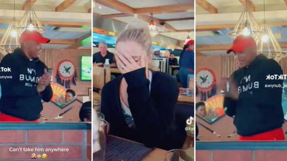 Mzansi laughs at TikTok video of man joining Spur staff in singing happy birthday to stranger, bae cringes