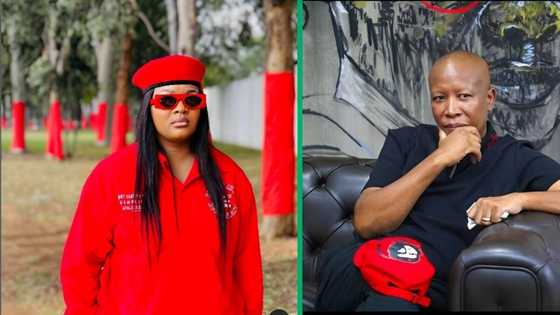 Lady Du praises EFF leader Julius Malema in a heartfelt message, wishes him luck on election day